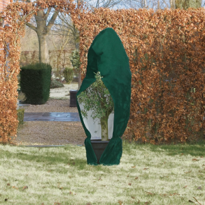 Zimný ochranný vak/návlek na rastliny z agrovlákniny, 50g/m2, (60x80 cm) - so sťahujúcou gumičkou - ZELENÝ